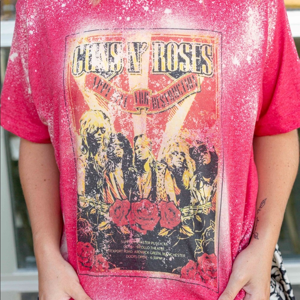 Guns N Roses Bleached Vintage Tee